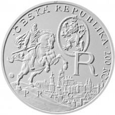 Stříbrná pamětní mince 200 Kč Rudolf II.